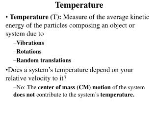 Temperature