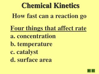 How fast can a reaction go