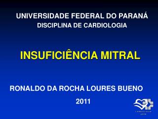 INSUFICIÊNCIA MITRAL