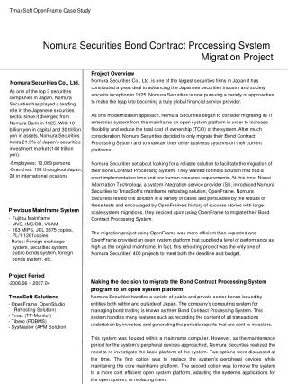 TmaxSoft OpenFrame Case Study