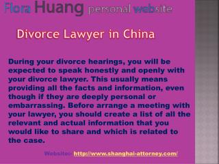 Big Advantage of divorce lawyer in China