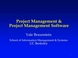 Project Management &amp; Project Management Software