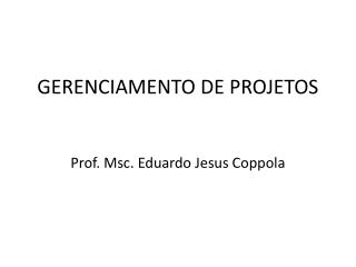 GERENCIAMENTO DE PROJETOS