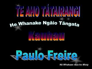 TE AHO TĀTAIRANGI