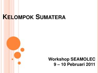 Kelompok Sumatera