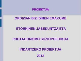 PROIEKTUA