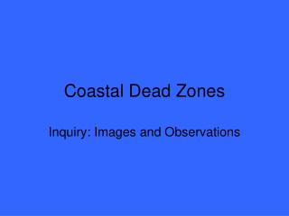 Coastal Dead Zones