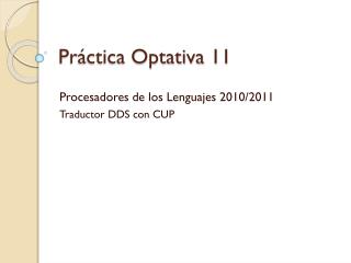 Práctica Optativa 11