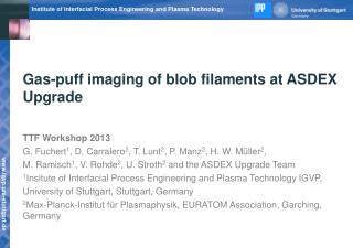 Gas-puff imaging of blob filaments at ASDEX Upgrade