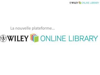 La nouvelle plateforme…