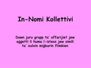 In-Nomi Kollettivi