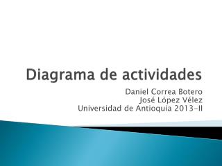 Diagrama de actividades