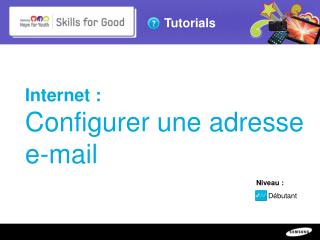 Internet : Configurer une adresse e-mail