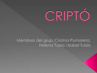 CRIPTÓ