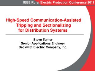 IEEE Rural Electric Protection Conference 2011