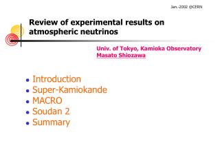 Review of experimental results on atmospheric neutrinos