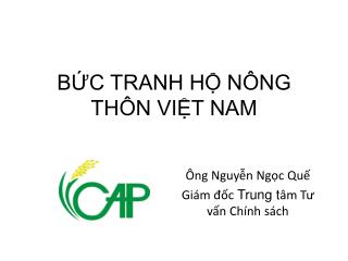 BỨC TRANH HỘ NÔNG THÔN VIỆT NAM