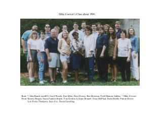 Mike Coovert’s Class about 1996