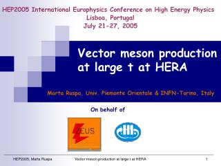 Vector meson production at large t at HERA