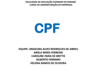 CPF