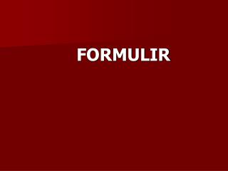 FORMULIR