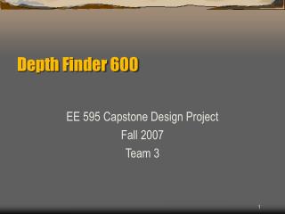 Depth Finder 600