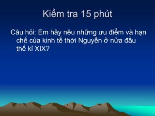 Kiểm tra 15 phút