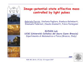 Image-potential-state effective mass controlled by light pulses