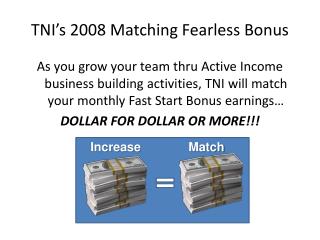 TNI’s 2008 Matching Fearless Bonus