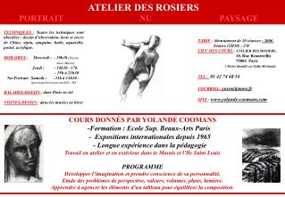 ATELIER DES ROSIERS