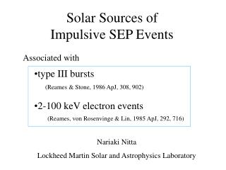 Solar Sources of Impulsive SEP Events