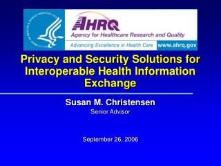 Privacy and Security Solutions for Interoperable Health Information Exchange