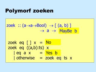 Polymorf zoeken