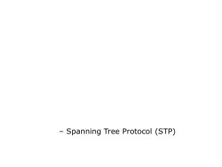 – Spanning Tree Protocol (STP) ‏