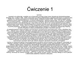 Ćwiczenie 1