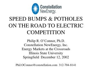 SPEED BUMPS &amp; POTHOLES ON THE ROAD TO ELECTRIC COMPETITION