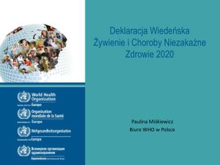 Deklaracja Wiedeńska Żywienie i Choroby Niezakaźne Zdrowie 2020