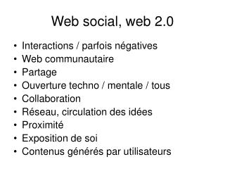 Web social, web 2.0