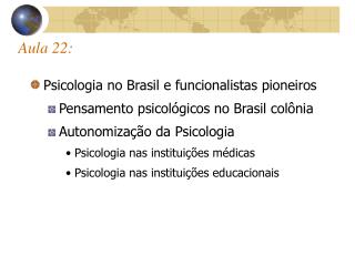 Aula 22: