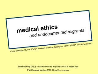 medical ethics and undocumented migrants