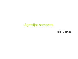 Agresijos samprata