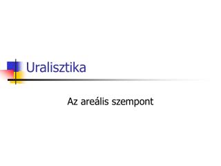 Uralisztika