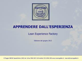 MARCO GALLERI s trategia o rganizzazione comunicazione m arketing