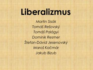 Liberalizmus