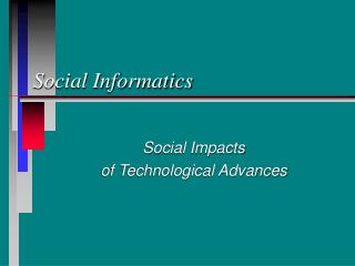 Social Informatics