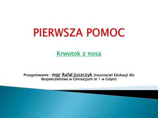 PIERWSZA POMOC