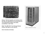 Above: The first magnetic core memory, from the IBM 405 Alphabetical Accounting Machine. This experimental system was t