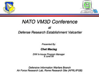 NATO VM3D Conference at Defense Research Establishment Valcartier