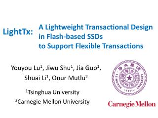 A Lightweight Transactional Design in Flash-based SSDs to Support Flexible Transactions