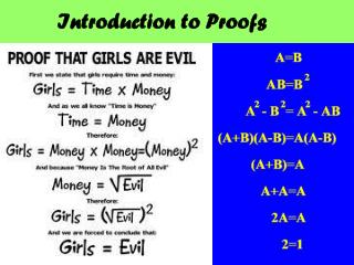 Introduction to Proofs